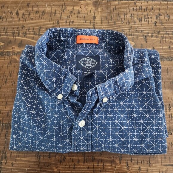 St. John's Bay Men's XXL Comfort Fit Business Casual Button-Down Shirt - Picture 9 of 9